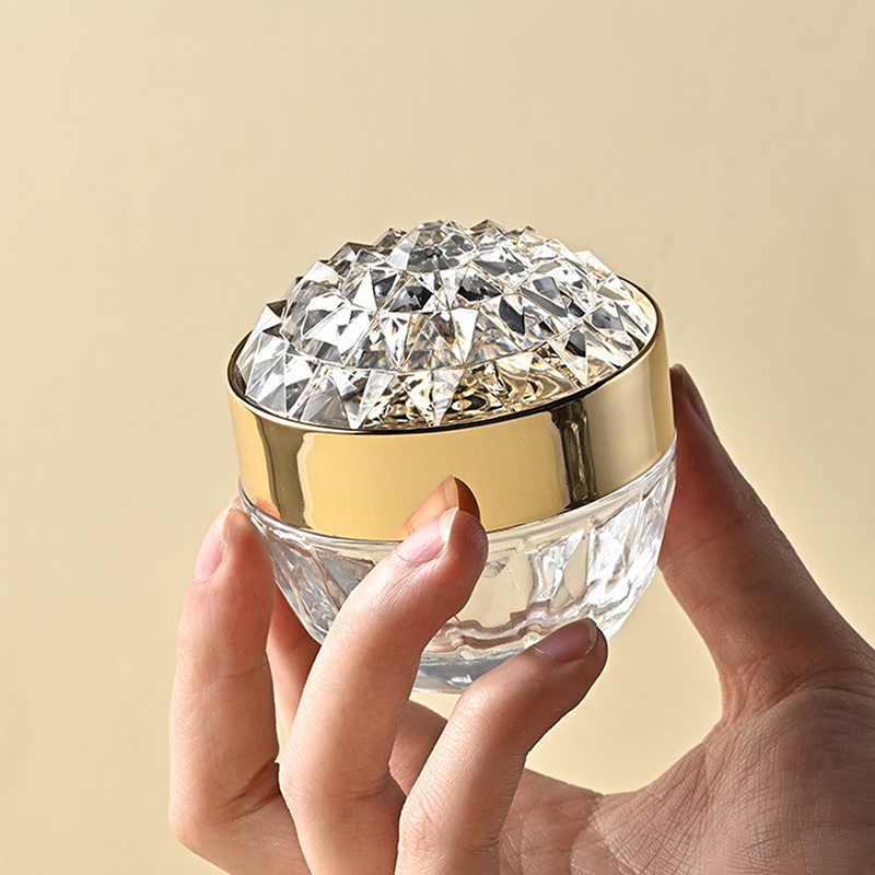 Luxury Skincare Bottles - 1 szt. Luksusowy szklany słoiczek na