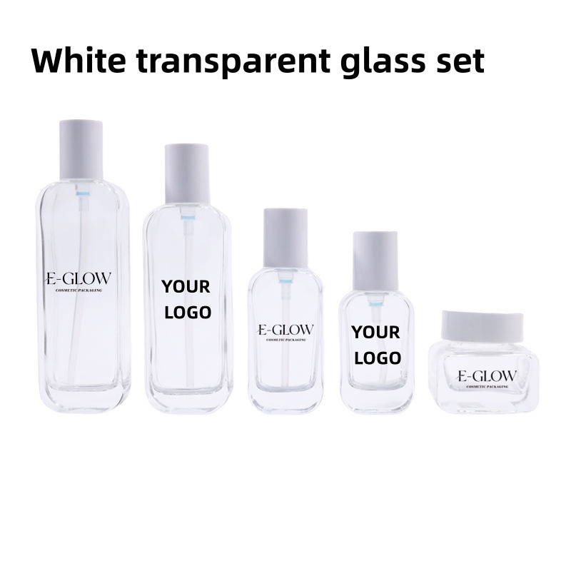 Luxury Skincare Bottles - 【Logo na zamówienie】1 szt. Luksusowe, przezroczyste