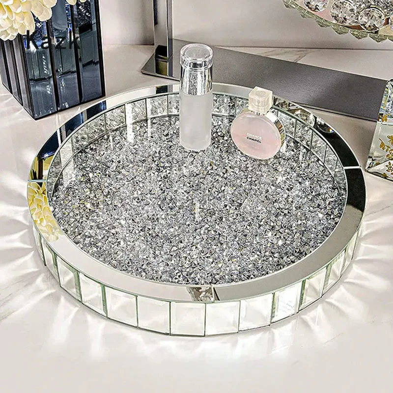 Luxury Skincare Bottles - Luksusowe szklane tace do przechowywania z