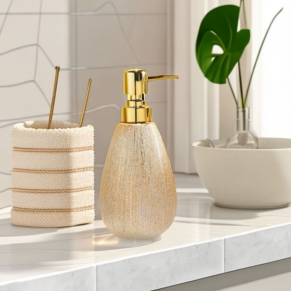Luxury Skincare Bottles - Proste ceramiczne butelki z pompką 400